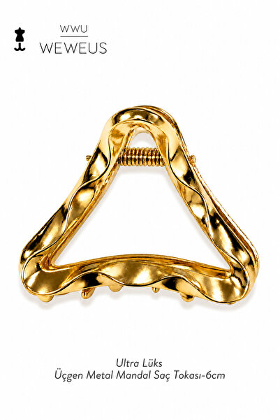 Weweus Cataramă premium din metal triunghiular de culoare aurie