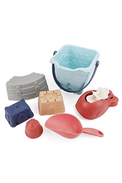 woopie Set 7 jucarii de nisip cu galetusa Castel,forme de nisip si accesorii ...