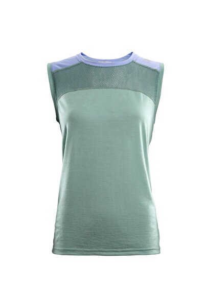 Aclima Tricou merino de damă LightWool 140 sport - Verde/Mov - L