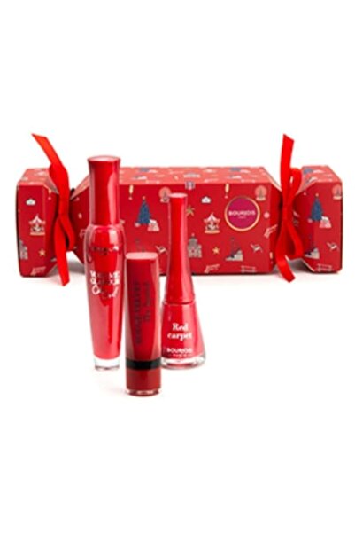 Bourjois Set Rue Royale, 3 produse, Ruj mat, Mascara pentru volum, Ojă multic...