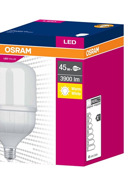 Osram LEDjumbo 45W 3000K 3900LM E27 Duy Sarı Işık Ampul