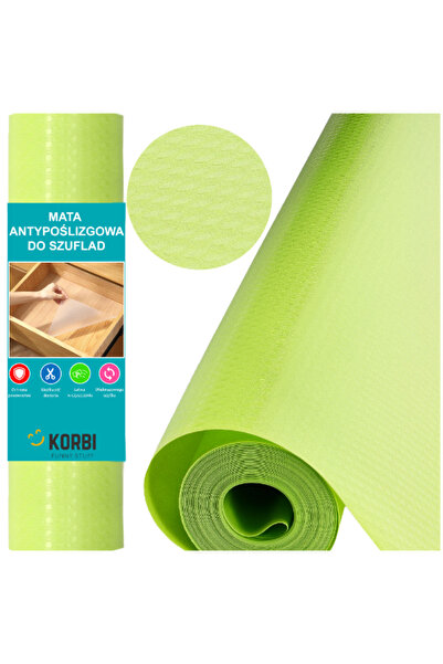 OEM Covor Antiderapant Pentru Sertare, Korbi, 300x50 cm, Verde, Baza Antidera...