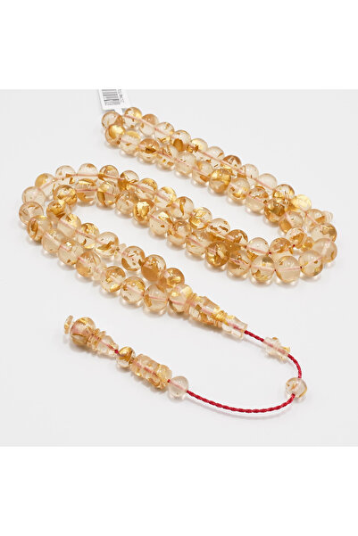 genernic Saffron Rosary 67 Beads 10mm Gold Flake Prayer Beads 43.5g Premium T...