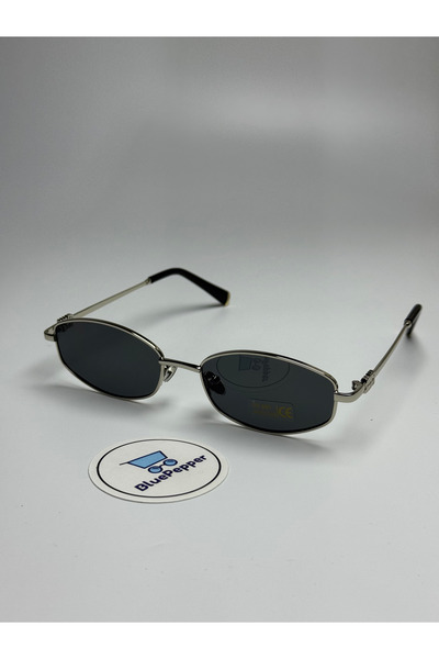 BluePepper Miyus |   Sunglasses Oval Black Glass |   Silver Handle Colorful |...