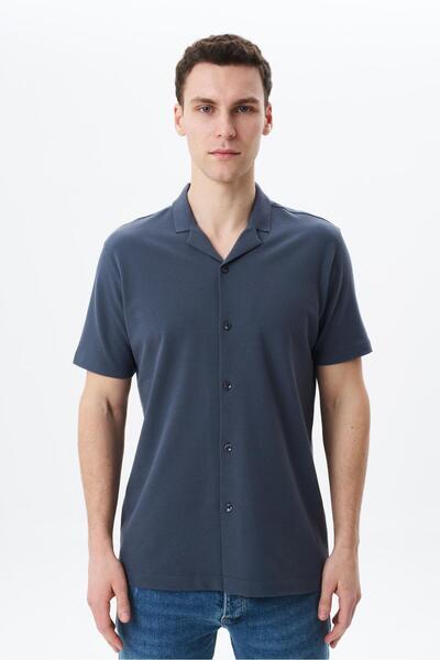 Arma Men's Gray Large Size Polo Neck Shirt Y 25184866501