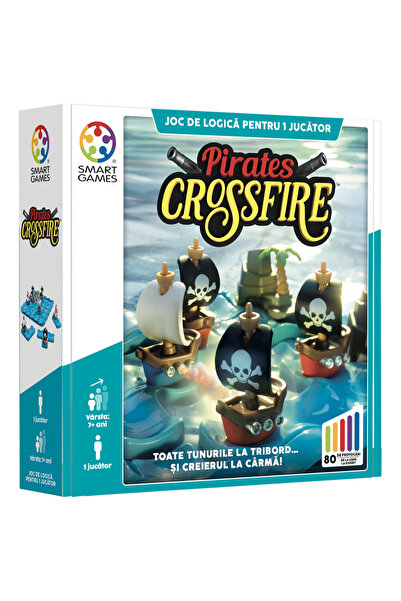 Smart Games Joc de logica cu 80 de provocari, Smart Games, Pirates Crossfire