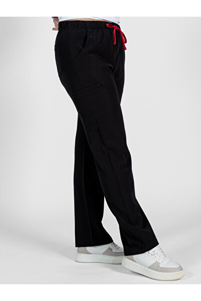 Prof . Pantaloni chirurgicali elastici Daisy Lycra pentru femei – cu picior u...