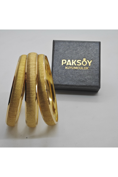 paksoy kuyumculuk Kumlu Halka Çember Altın Bilezik 22 Ayar 10.17 Gram Kadın H...