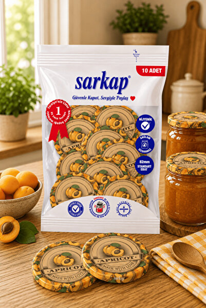 Sarkap Hijyenik Paketli 10'lu 82 mm Kapak - Jams - Apricot