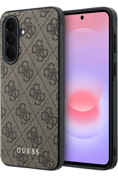 Guess Pu 4g Μεταλλική Θήκη με Κλασικό Λογότυπο Samsung Galaxy A37 Καφέ Κωδικό...
