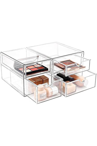 OEM Organizer alb pentru cosmetice pentru baie, cu 4 sertare, pentru accesori...