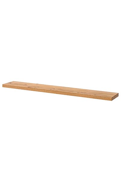 OEM Etajeră de perete Tenabo, 120x20x3 cm, MDF furniruit, max 5 kg, stejar no...