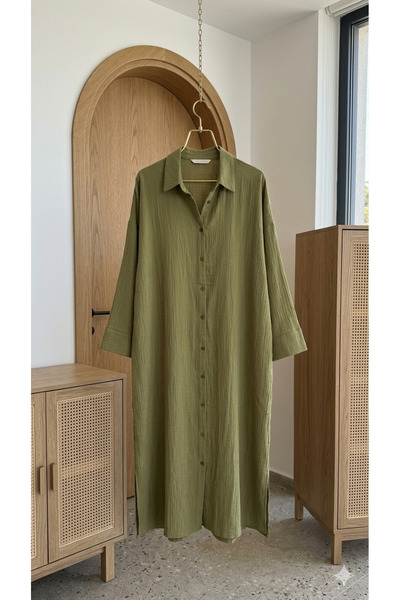The Hench Muslin Shirt Dress