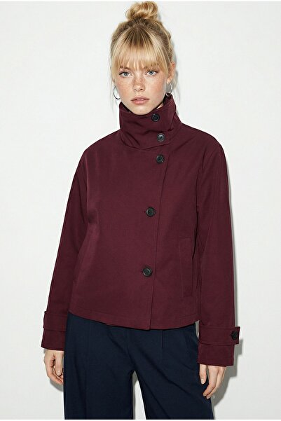 Hiccup Trench scurt cu guler mandarin LUCCI