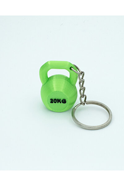 Renk Seçenekli Mini Kettlebell Tasarımlı Renkli Anahtarlık, Sporcu Hediyesi, Çanta Süsü