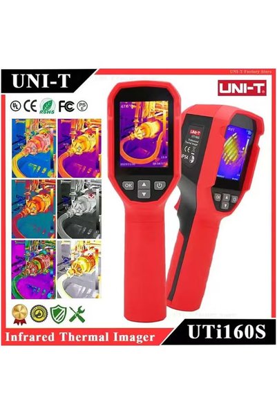 Unit كاميرا حرارية محمولة UNI-T UTI160S بدقة 160×120 للكشف عن ارتفاع درجة حرارة مكونات لوحات الدوائر المطبوعة ولفحصها حرارياً