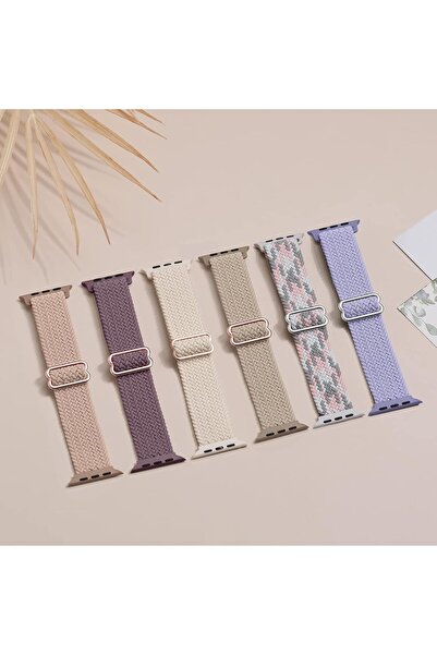 Upeak Braided Loop Nylon Elastic Sport Replacement Band Compatible with Apple Watch Ultra 2 Series 9-1 SE