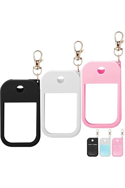 Arabest 3-Pack Hand Sanitizer Spray Case, Silicone Holder with Keychain, for ...