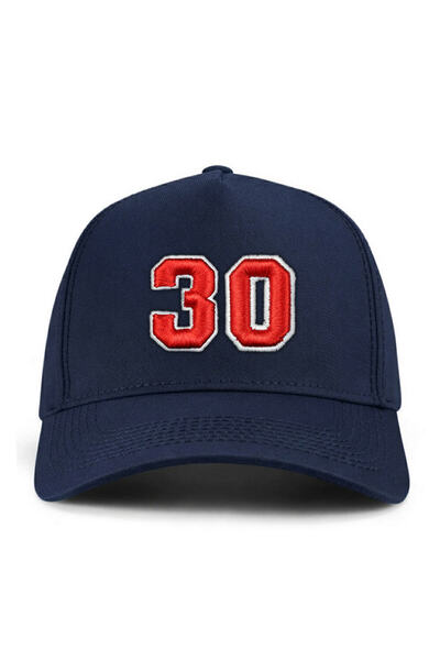 PataCute Number 30 Embossed Molded Baseball Cap