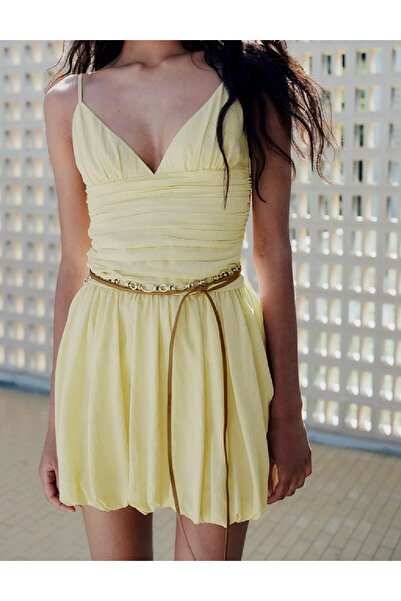 Evendi Rochie scurta, Galben