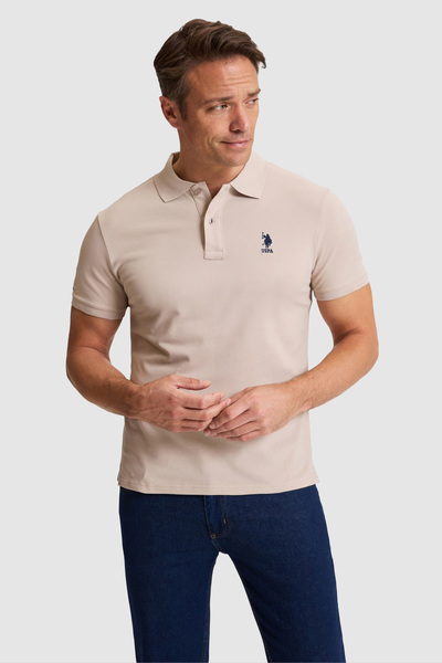 U.S. Polo Assn. تي شيرت رجالي بقصة ضيقة وياقة بولو من تايت ستون 50322303-VR049