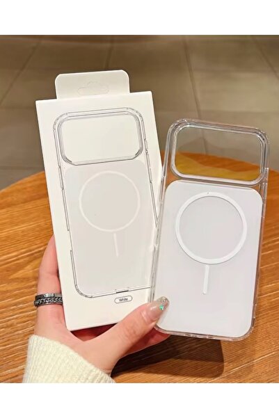 KILIF HOUSE Iphone 15 Uyumlu Hibrit Renkli Tasarımlı Şeffaf Kenarlı Magsafe D...