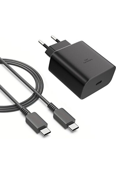 MuhendisTech Muhendis Tech Samsung Uyumlu Type-C 45W Watt Süper Hızlı Şarj Al...