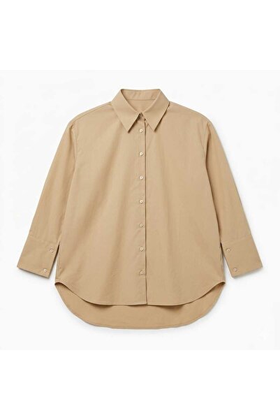 NİDİBAY Oversize Standard Long Sleeve Basic Shirt