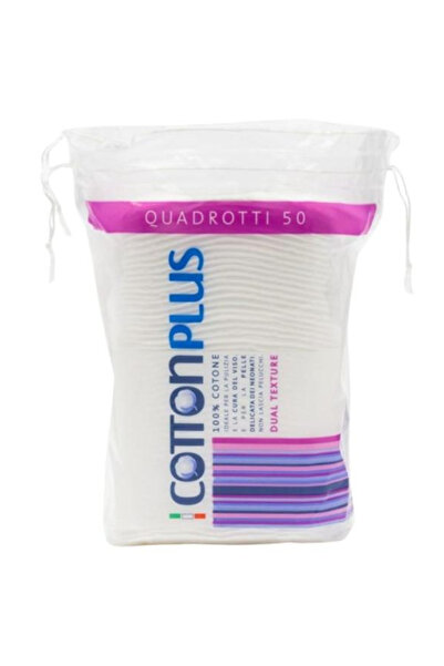 Cotton Plus Τετράγωνα Επιθέματα Καθαρισμού - Cotton Plus, 100% Βαμβάκι, 8 x 8...