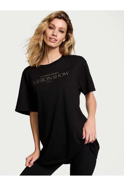 Victoria's Secret Fashion Show '24 Oversize Pamuklu Tişört