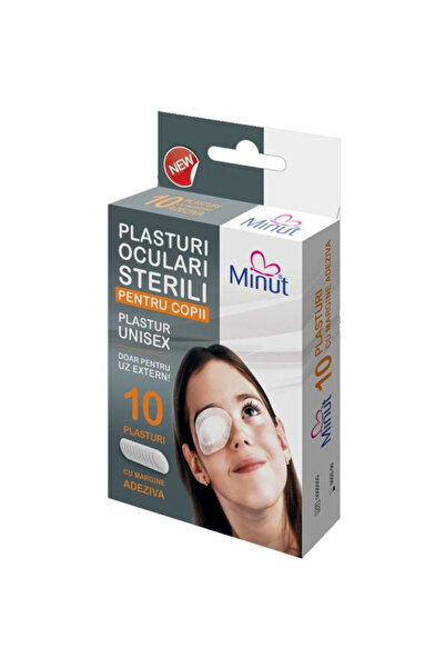 Minut Plasturi Oculari Sterili pentru Copii Minut, 10 buc