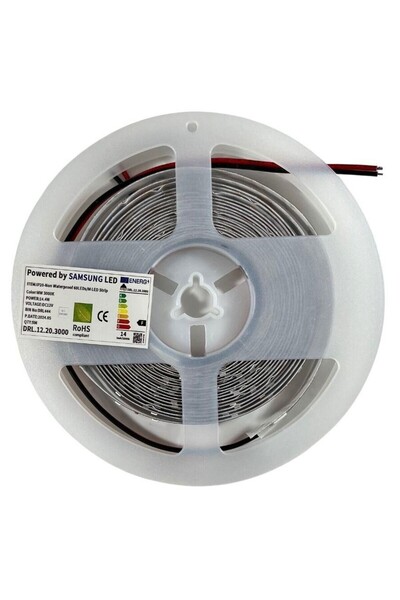 Samsung ŞERİT LED 60 LEDLİ 2835 SMD 3000K ŞERİT LED 12V 14.4W IP20