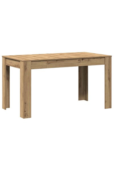 vidaxl Masă bucătărie stejar artizanal, 140x74,5x76 cm, lemn prelucrat