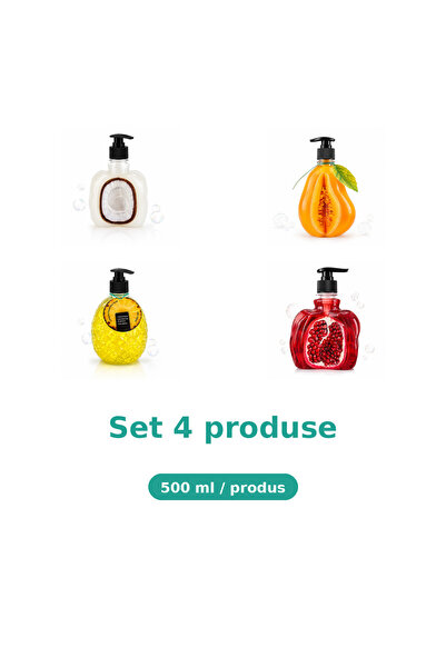 Tasty Set 4 Produse Tasty, Mix Cocos, Pepene Galben, Ananas, Rodie