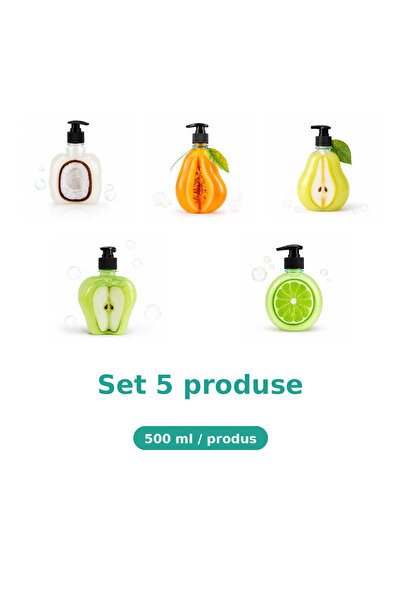 Tasty Set 5 Produse Tasty, Mix Cocos, Pepene Galben, Pere, Mar Extract, Lime