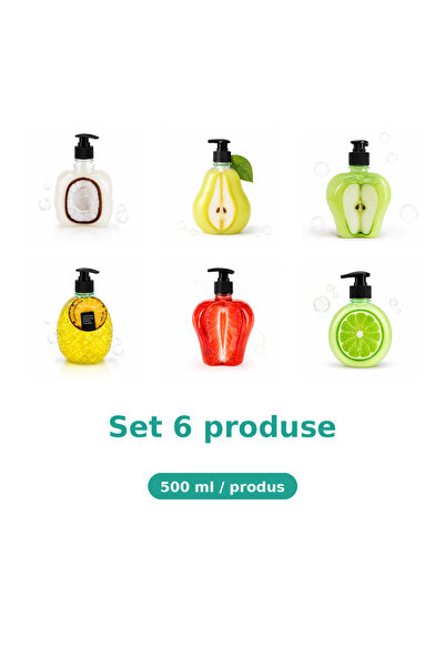 Tasty Set 6 Produse Tasty, Mix Cocos, Pere, Mar Extract, Ananas, Capsuni, Lime