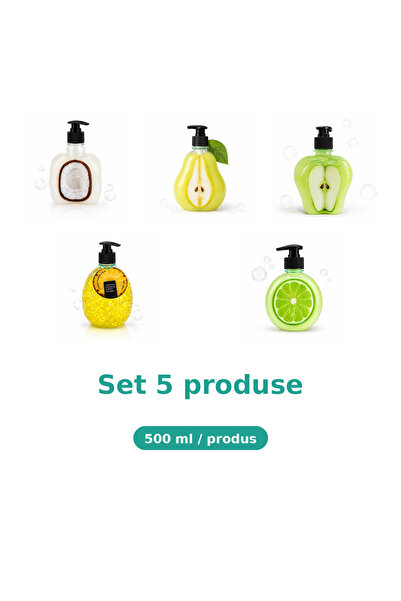 Tasty Set 5 Produse Tasty, Mix Cocos, Pere, Mar Piele Sensibila, Ananas, Lime