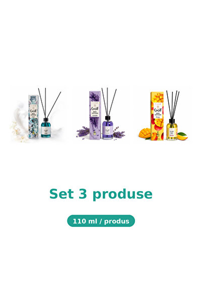 Golf Set 3 Produse Golf, Mix Angel, Lavanda, Mango