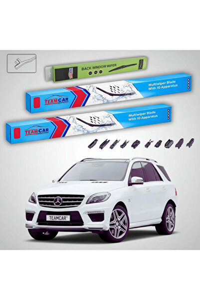 TEAMCAR Wiper blades Mercedes-Benz M-Class W166 2011 | Front and Rear Flat Se...