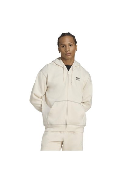 adidas Ανδρικά Απαραίτητα: Φούτερ με Κουκούλα και Πλήρες Φερμουάρ με Τριφύλλι S