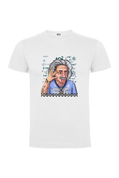 iLovePrints Quantum Einstein Face Tshirt