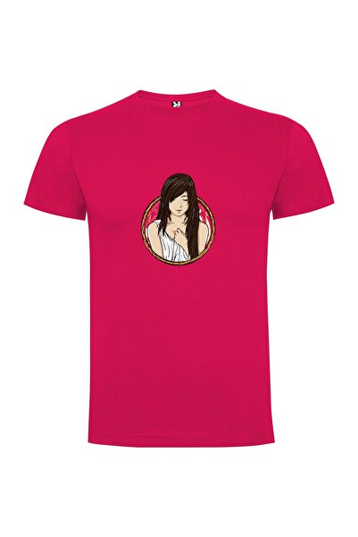 iLovePrints Long-Haired Circle Maiden Tshirt