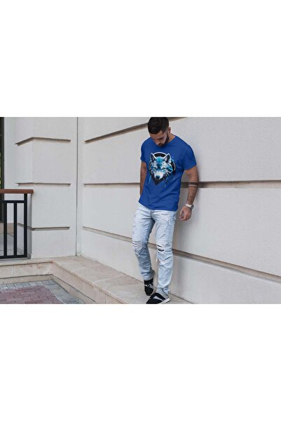 iLovePrints Abstract Geometric Wolf Tshirt