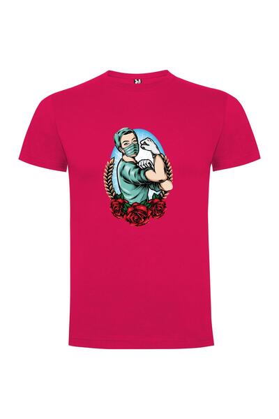 iLovePrints Roses and Masked Man Tshirt