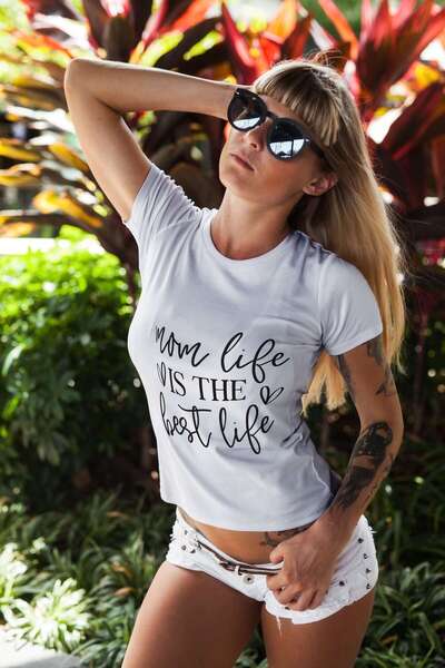 iLovePrints Mom Life Quote Tshirt