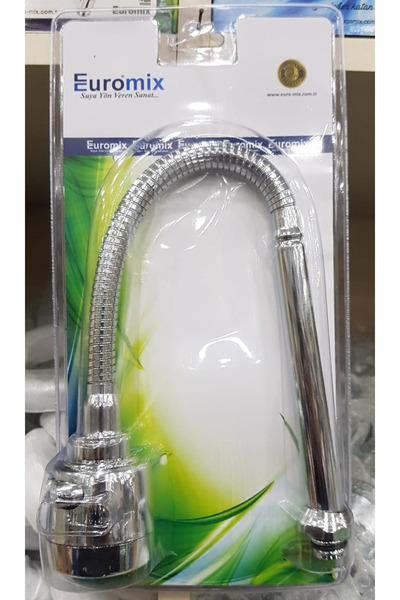 EUROMİX Kademeli Evye, Lavabo Kubar Kuğu, Batarya Borusu (Somunlu Tipler için...