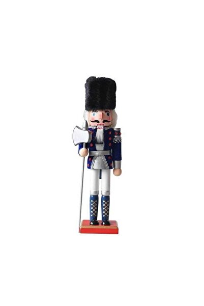 Generic Ξύλινος Καρυοθραύστης μπλε άσπρος, 30cm