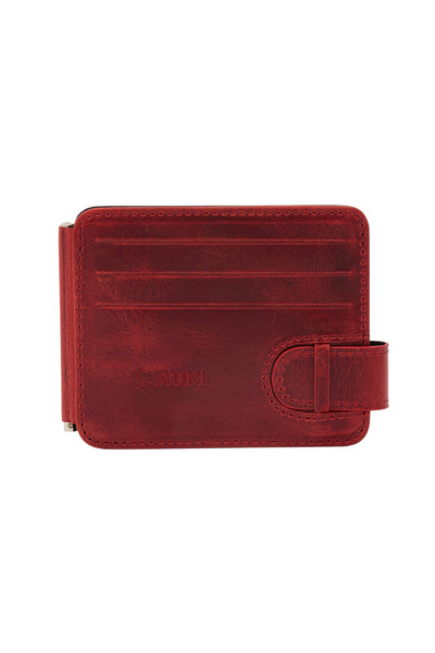 Santini Collection Genuine Leather Men's Money Clip Card Holder Wallet Double-Sided Use – Axis Reverse