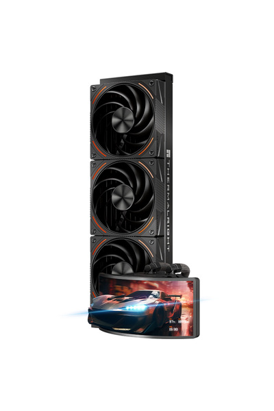 ThermalRight مبرد سائل AIO 360 توربو 360 مم مع رؤية قوس قزح، شاشة منحنية 60 ه...