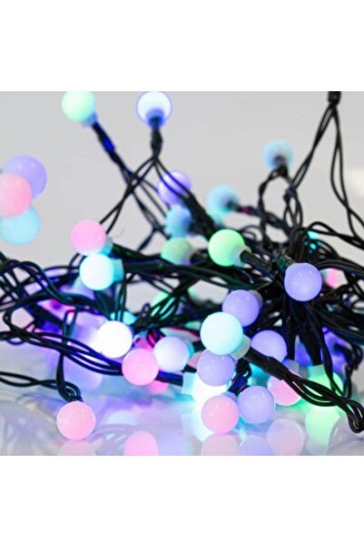 Generic 40 λαμπάκια LED σε σειρά με διακοσμητικές μπάλες, 3,90 m, πράσινο καλ...